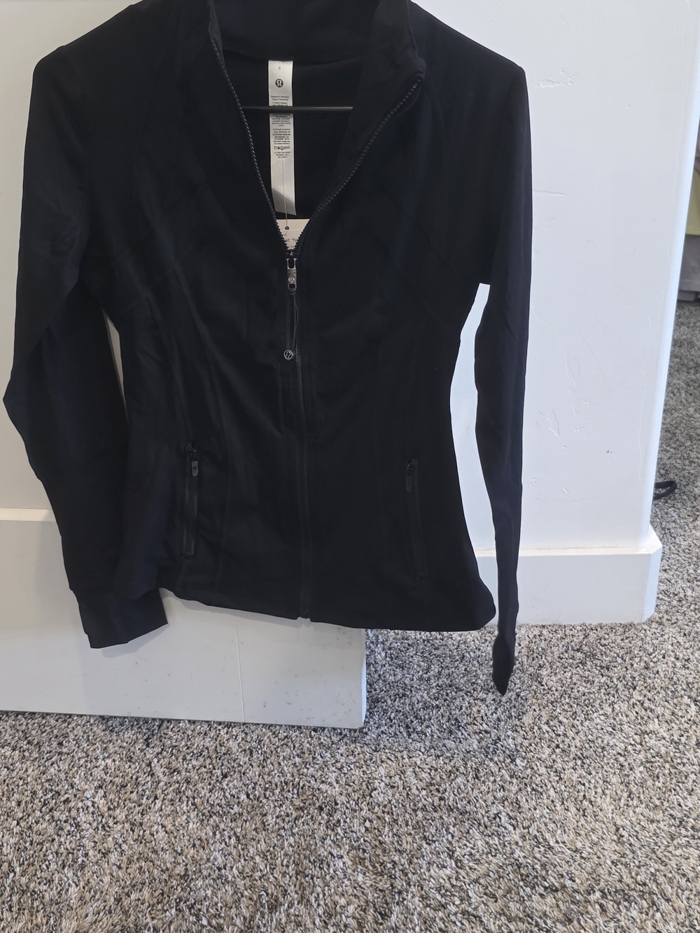 lululemon athletica Black Slim-Fit Full-Zip Define Jacket Nulu